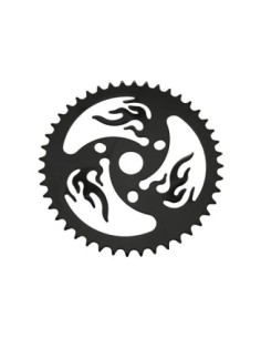 Steel Chainring Fire 44t 1/2 X 1/8 Black.